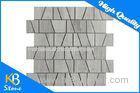 Irregular Wooden Grey Mosaic Marble Sheets for Flooring and Wall Tiles Modern and Luxury Design