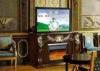Antique Style Living Room Electric Fireplaces TV Stands With Remote Control