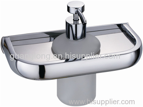 Chrome soap dispenser brass