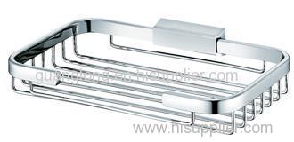 Soap Bakset Rectangular chrome Brass