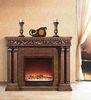 Solid Wood Oak Decor Flame Electric Fireplace French / European / Louis style