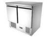 Static Cooling Saladette Counter Fridge Stainless Steel For Restaurant S / S TOP