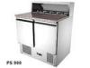 Energy Saving Open Top Saladette Counter Fridge Two Door / Saladette Unit