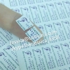 Custom 20x8mm Purple Destructible Warranty Stickers with Dates Fragile Destructible Label Materials for Tamper Evident U