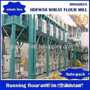 50T/24H wheat flour milling machine which can process soft wheat hard wheat durum wheat