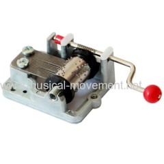 PERSONALIZED PLASTIC BALL KNOB CRANK MUSIC MECHANISM