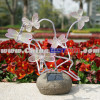 Garden Decor Post Solar Powered Light Butterfly