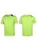 100% Polyester Men Mesh Contrast Color Dry Fit Sports T-shirt