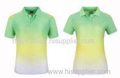 100% Polyester 140gsm Fast Dry Golf Shirt