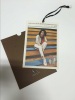 Custom cardboard gift card with kraft paper envelope printing
