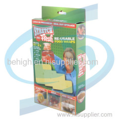 Stretch and Fresh Re-usable Food Wraps 4pcs set