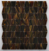 Rose Latest Iridescent Series Glass Mosaic with Trapezoid shape