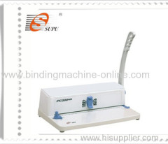 Manual spiral binding machine