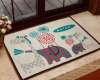 Anti-Slip Hallway mat Carpet Cartoon rug for Kid Elephant Tapete Infantil Doormat For Girl BOKep YD201505