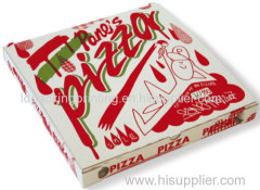 Recycle white corrugated pizza boxes
