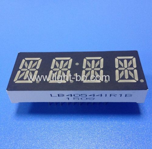 Ultra Blue Custom Design 0.54" 4-digit 14-segment LED Displays with package dimensions 50.4 x21.15 x 15 mm