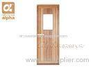 Solid Core Western Red Cedar Sauna Glass Door with Wooden Frame for Dry sauna room