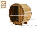 Handcrafted Birch / White Pine Cedar wood saunas room with Wall Mounted Lighting Fixture