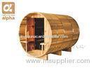 OEM Natural Canadian Red Cedar Deluxe Barrel Sauna For Outdoor Dry Sauna