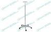 Aluminum Alloy Base Stainless Steel IV pole / IV Stand with Five Wheels