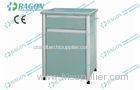 Aluminum Alloy and Density Board hospital bedside locker Cabinet with Satinless Steel Top