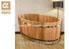 ISO Approved Inspiration Wood Bathtub With Years Red Cedar for Home Shower Bath