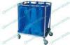 Luxurious noiseless stainless steel medical carts for Dirty Clothes with Four Castors