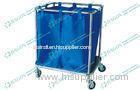 Luxurious noiseless stainless steel medical carts for Dirty Clothes with Four Castors