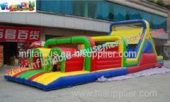 Professional Kids Cool 0.55mm PVC tarpaulin Inflatables Obstacle Course Rentals