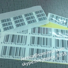 Hot Security Asset Tracting Stickers Custom Destructible Paper Adhesive Barcode Labels for Asset Protecting
