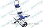 Small size aluminum alloy stair stretcher with wheels and safety belts