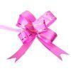 10Pcs 5cm 2in Butterfly Style Golden Edge Pull Ribbon Bows Dark Pink for Gift Packing