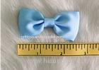 Blue Fabric Polyester Grosgrain hair clip bow for girls headwear accessories