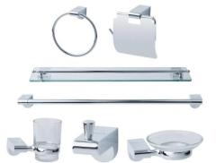 7PCS BATHROOM ACCESSORIES SUITS CHROME ZINC