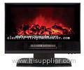 Luxury ABS Desktop / Wall Mounted Electric Fireplace Heater Black / Red