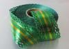25 Yards Metallic with lace and gold line christmas gift ribbon OEM ODM acceptable