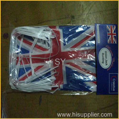 National Bunting Flag/Pennant Flags On String flag with rope For Football Club