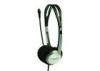 ODM OEM Computer Headsets HI FI Stereo Headphones ABS Materials 2.5m Cord