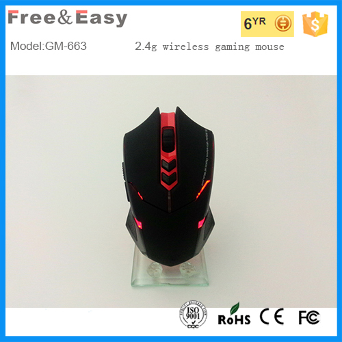 usb optical wireless gaming mouse with led light for pc
