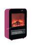 Pink Custom Made Free Standing Electric Fireplace With Touch Screen 20-30m2