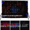 RGB LED vision curtain for show with fireproof black velvet