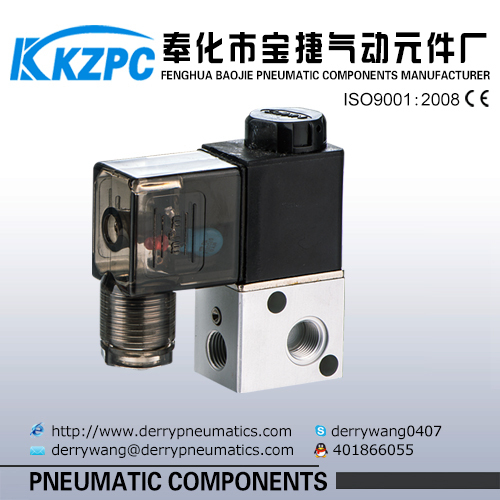 air pneumatic 3 way solenoid valve pneumatic air valve