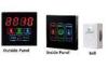 Wired Crystal Glass Intelligent Hotel Doorbell System Touch Panel Doorplate