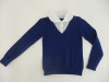 Girls' Navy Blue V neck 12G Sweaters
