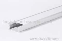 slim aluminum led profile with flexible diffuser for recessed lights