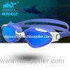 Adult Blue Polarized Swimming Goggles with Mirror Coating and Long Lasting
