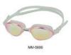 Pink Silicone Clear Swimming Goggles Adult Swim Goggles Mirrored Lens