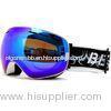 Purple PC CA Lens Mirrored Snowboarding Goggles With Camera / G Sensor