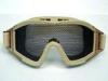 Lightweight Adjustable Tan Metal Mesh Goggles Eyewear For Army