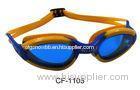 Yellow and Blue Anti Fog Swimming Goggles Racing Swim Goggles for Men